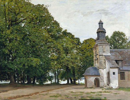 A capela Notre-Dame De Grace em Honfleur (Claude Monet) - Reprodução com Qualidade Museu