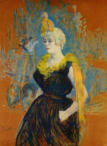 O palhaço Cha-U-Kao (Henri de Toulouse-Lautrec) - Reprodução com Qualidade Museu