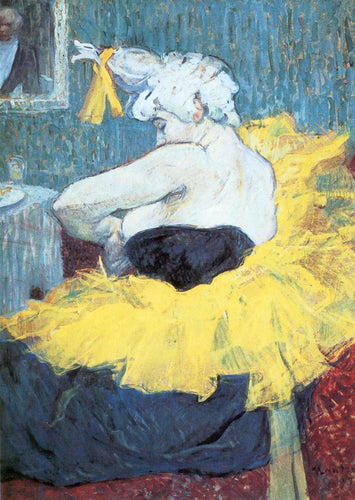 The Clownesse Cha-U-Kao no Moulin Rouge (Henri de Toulouse-Lautrec) - Reprodução com Qualidade Museu