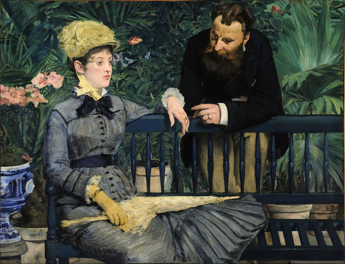No conservatório (Edouard Manet) - Reprodução com Qualidade Museu