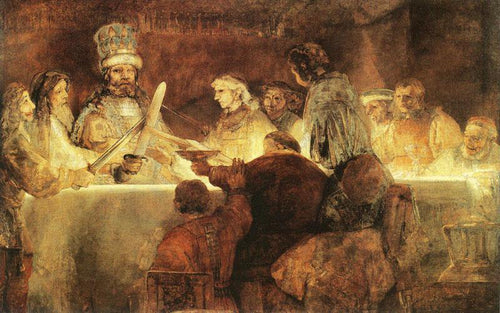 A Conspiração de Claudius Civilis (Rembrandt) - Reprodução com Qualidade Museu