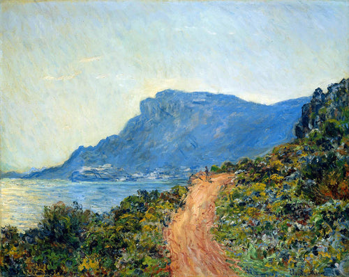 The Corniche Of Monaco (Claude Monet) - Reprodução com Qualidade Museu