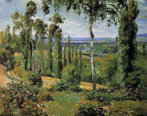 O campo nas proximidades de Conflans-Saint-Honorine (Camille Pissarro) - Reprodução com Qualidade Museu