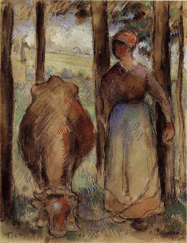 O vaqueiro (Camille Pissarro) - Reprodução com Qualidade Museu