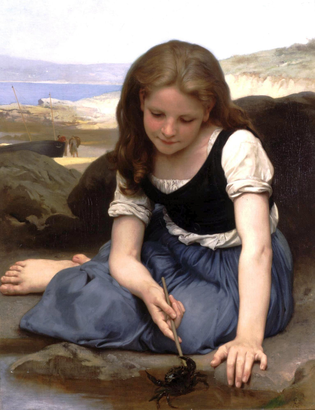 O caranguejo (William-Adolphe Bouguereau) - Reprodução com Qualidade Museu
