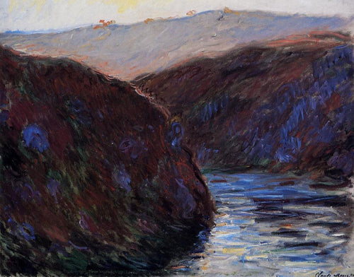 O Vale Creuse, Efeito Noite (Claude Monet) - Reprodução com Qualidade Museu