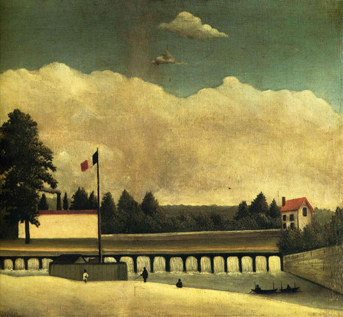 A barragem (Henri Rousseau) - Reprodução com Qualidade Museu