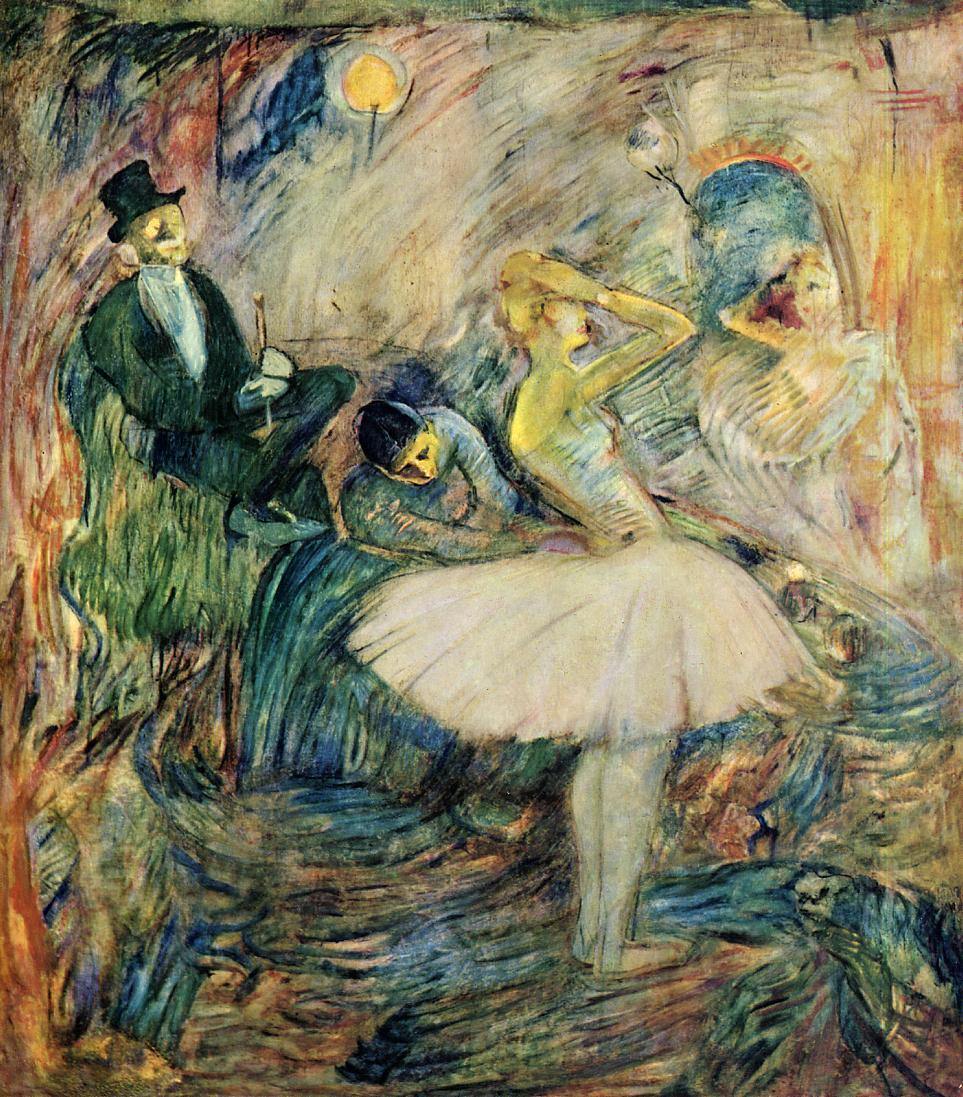 A dançarina em seu camarim (Henri de Toulouse-Lautrec) - Reprodução com Qualidade Museu