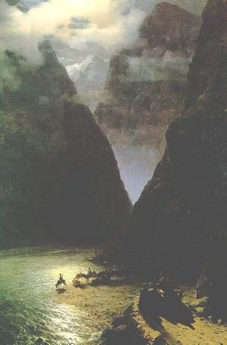 Canyon Daryal (Ivan Aivazovsky) - Reprodução com Qualidade Museu