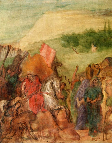A Filha de Jefté, Estudo (Edgar Degas) - Reprodução com Qualidade Museu