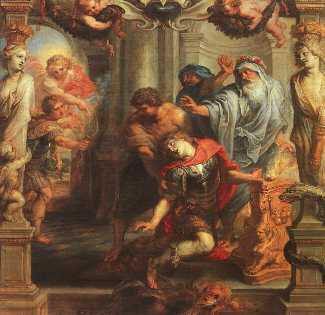 A morte de Aquiles (Peter Paul Rubens) - Reprodução com Qualidade Museu