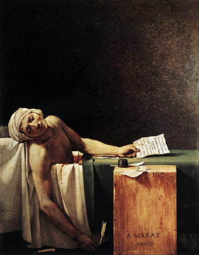 A morte de Marat (Jacques-Louis David) - Reprodução com Qualidade Museu