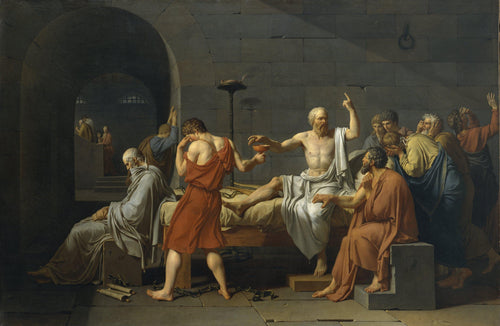 A morte de Sócrates (Jacques-Louis David) - Reprodução com Qualidade Museu