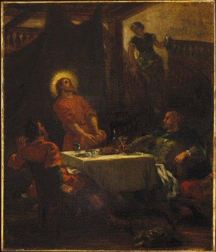 Os Discípulos de Emaús (Eugene Delacroix) - Reprodução com Qualidade Museu