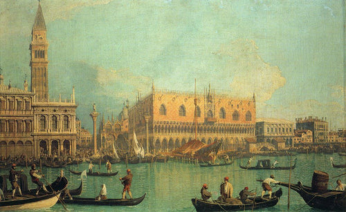 O Palácio Ducal com a Piazza Di San Marco - Replicarte