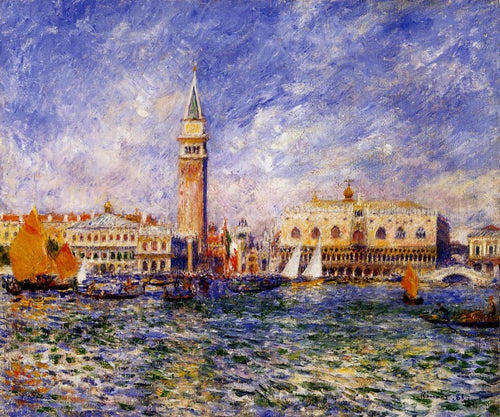 Palácio Ducal, Veneza (Pierre-Auguste Renoir) - Reprodução com Qualidade Museu