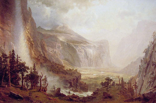 The Domes Of Yosemite (Albert Bierstadt) - Reprodução com Qualidade Museu