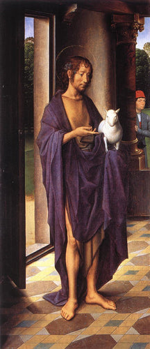A Virgem e o Menino com Santos e Doadores - The Donne Triptych, Painel esquerdo