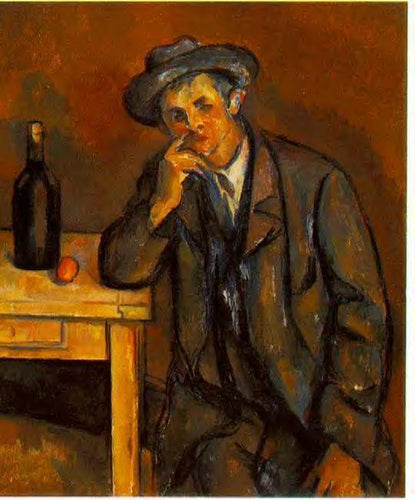 O bebedor (Paul Cézanne) - Reprodução com Qualidade Museu