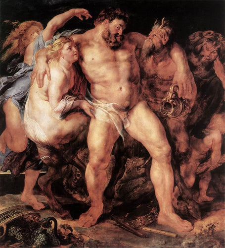 The Drunken Hercules (Peter Paul Rubens) - Reprodução com Qualidade Museu