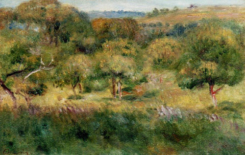 O limite da floresta na Bretanha (Pierre-Auguste Renoir) - Reprodução com Qualidade Museu