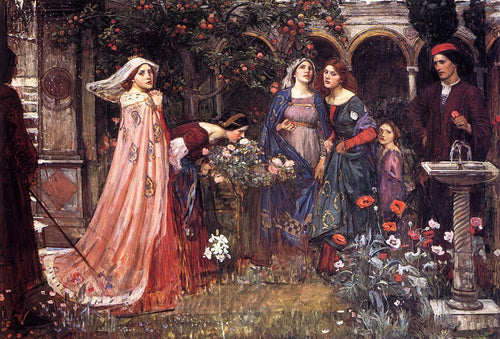 O jardim encantado (John William Waterhouse) - Reprodução com Qualidade Museu