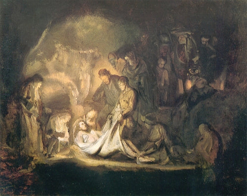O Entombment (Rembrandt) - Reprodução com Qualidade Museu