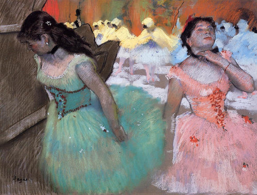 A entrada dos dançarinos mascarados (Edgar Degas) - Reprodução com Qualidade Museu