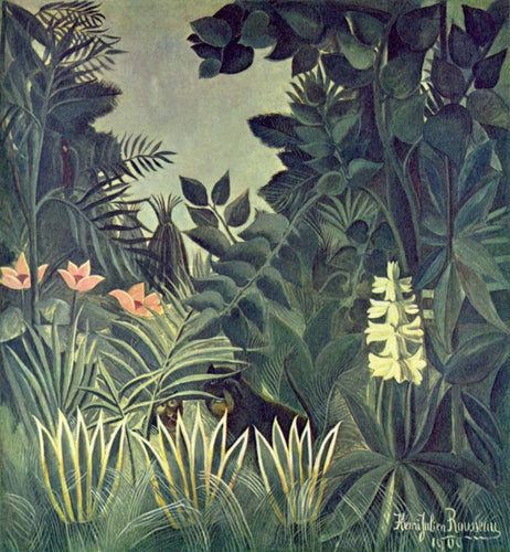 A selva equatorial (Henri Rousseau) - Reprodução com Qualidade Museu
