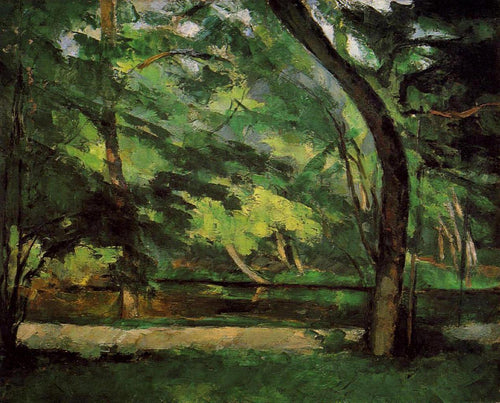 O Etang Des Soeurs em Osny (Paul Cézanne) - Reprodução com Qualidade Museu