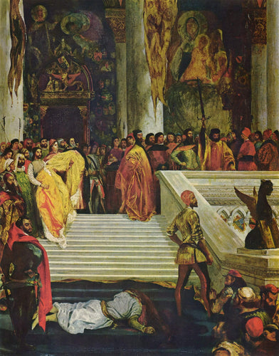 A Execução do Doge Marino Faliero (Eugene Delacroix) - Reprodução com Qualidade Museu