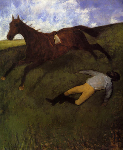 The Fallen Jockey (Edgar Degas) - Reprodução com Qualidade Museu