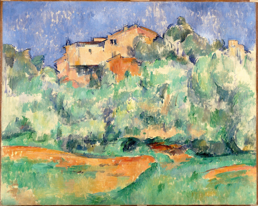 The Farm Of Bellevue (Paul Cézanne) - Reprodução com Qualidade Museu