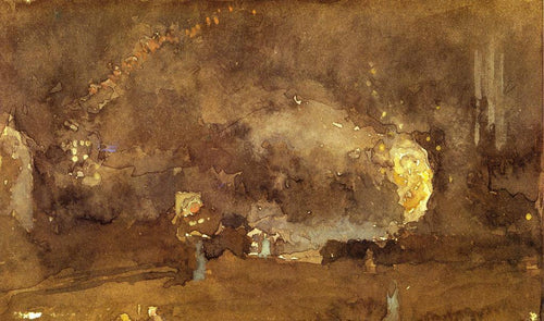 A roda de fogo (James Abbott McNeill Whistler) - Reprodução com Qualidade Museu