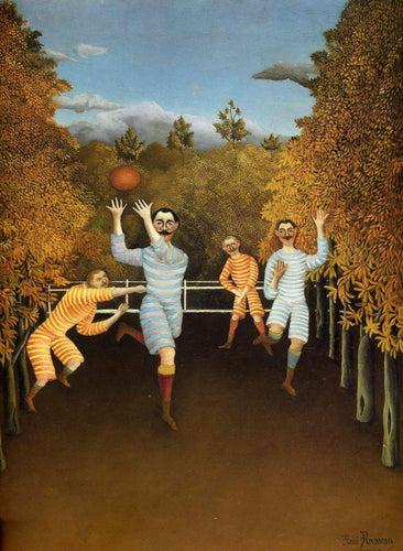 Os jogadores de futebol (Henri Rousseau) - Reprodução com Qualidade Museu