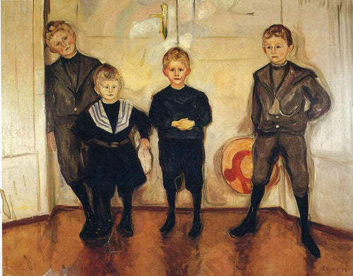 Os Quatro Filhos do Dr. Linde (Edvard Munch) - Reprodução com Qualidade Museu