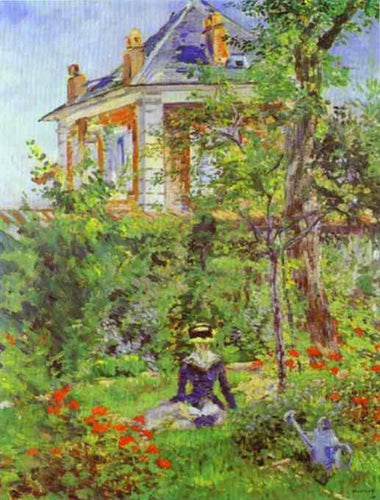 The Garden At Bellevue (Edouard Manet) - Reprodução com Qualidade Museu