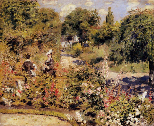 The Garden At Fontenay (Pierre-Auguste Renoir) - Reprodução com Qualidade Museu
