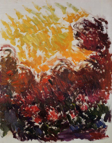 The Garden At Giverny (Claude Monet) - Reprodução com Qualidade Museu