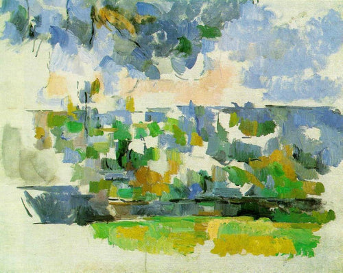 O Jardim de Les Lauves (Paul Cézanne) - Reprodução com Qualidade Museu