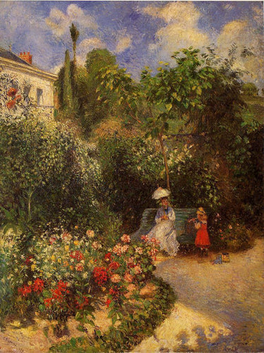 O Jardim de Pontoise (Camille Pissarro) - Reprodução com Qualidade Museu