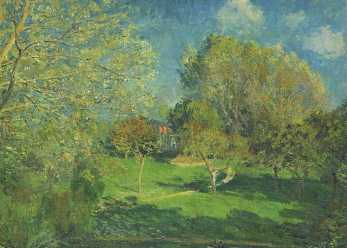 O Jardim de Hoschede Montgeron (Alfred Sisley) - Reprodução com Qualidade Museu
