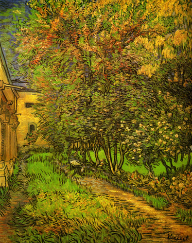 Hospital Jardim de Saint Paul (Vincent Van Gogh) - Reprodução com Qualidade Museu