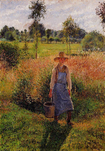 O Jardineiro, Sol da Tarde, Eragny (Camille Pissarro) - Reprodução com Qualidade Museu