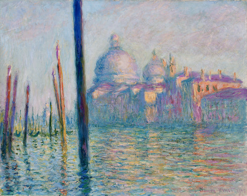 O Grande Canal de Veneza (Claude Monet) - Reprodução com Qualidade Museu