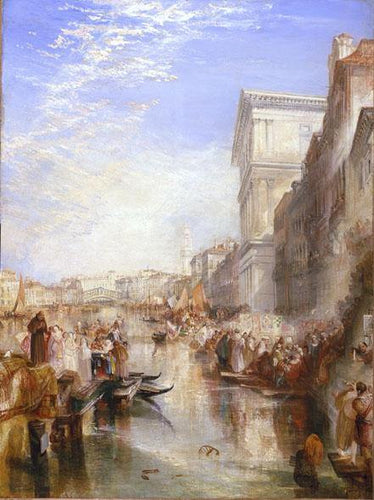 O Grande Canal, Cena - Uma Rua em Veneza (Joseph Mallord William Turner) - Reprodução com Qualidade Museu