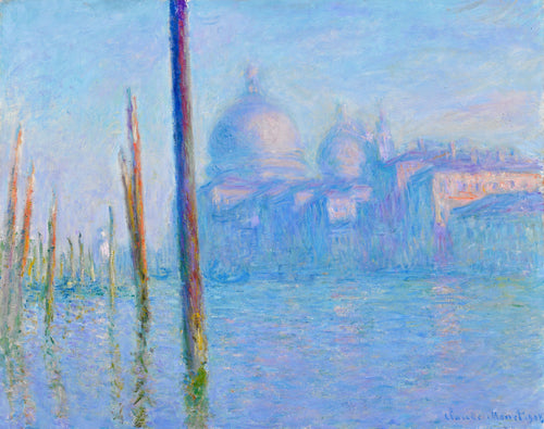 O Grande Canal, Veneza (Claude Monet) - Reprodução com Qualidade Museu