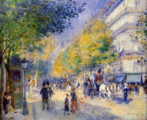 The Great Boulevards (Pierre-Auguste Renoir) - Reprodução com Qualidade Museu