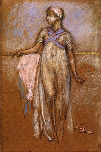 The Greek Slave Girl - Variações em violeta e rosa (James Abbott McNeill Whistler) - Reprodução com Qualidade Museu