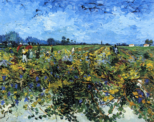 The Green Vinyard (Vincent Van Gogh) - Reprodução com Qualidade Museu